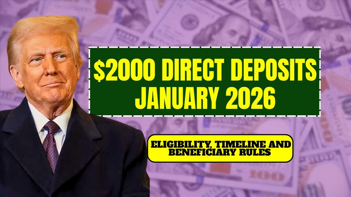 $2000 Direct Deposits January 2026 Eligibility, Timeline and Beneficiary Rules