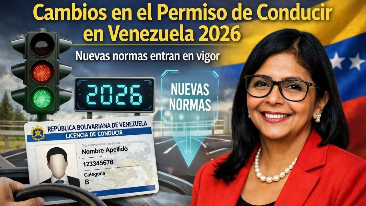 Cambios en el permiso de conducir en Venezuela 2026 – Nuevas normas entran en vigor el 1 de febrero