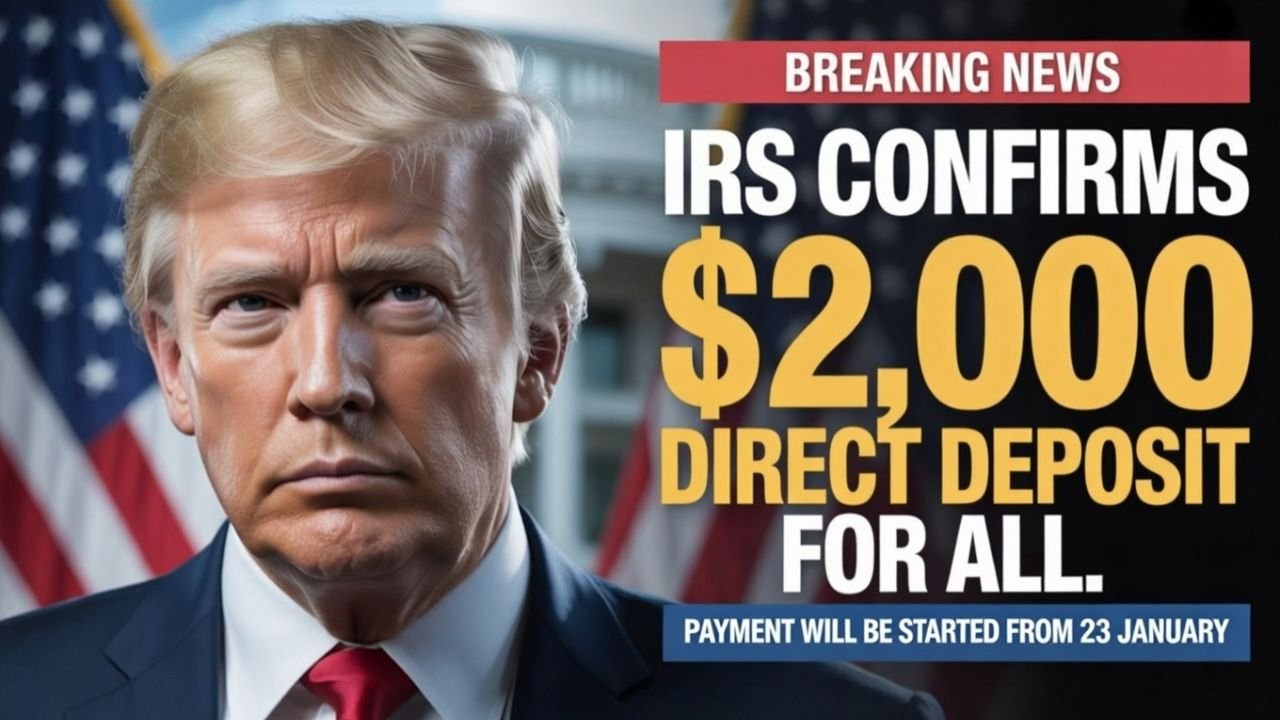 IRS Confirms $2,000 Direct Deposit for All — Payment will be started from 23 January