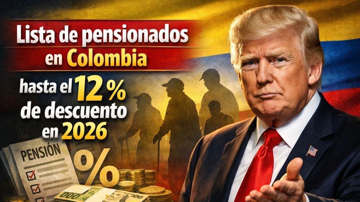 Lista de pensionados en Colombia a los que les descontarán hasta el 12 % de la mesada en 2026